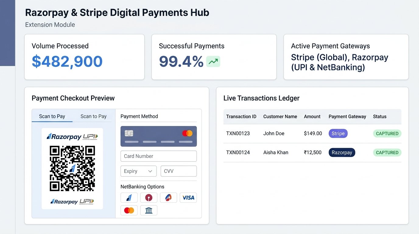 CreavixDesk PayPal International Gateway Preview