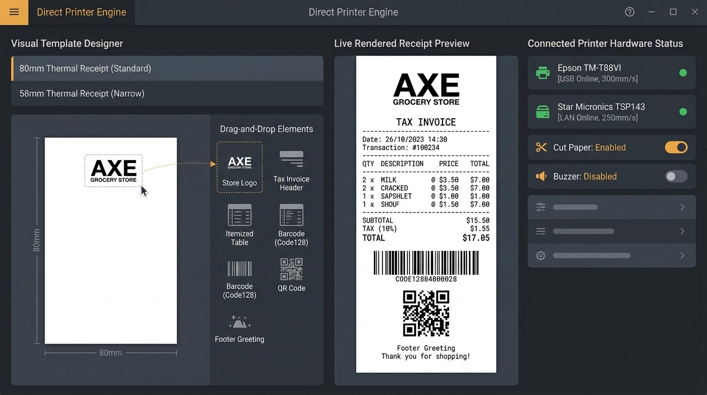 Thermal Esc/POS Direct Printer Engine Interface Preview