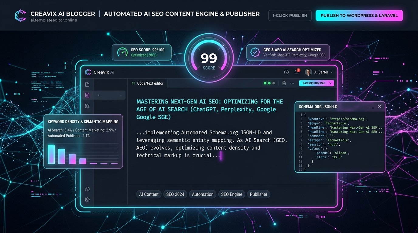 Creavix AI Auto-Blogger Preview